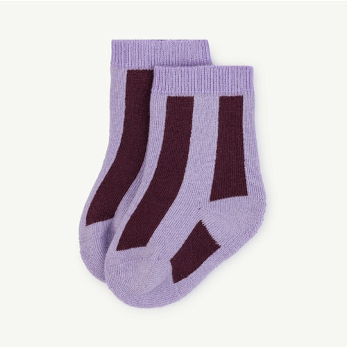 Skunk Baby Socks (purple)