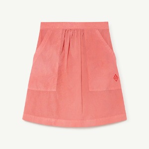[8/12y]Bird Skirt pink 22083-249-CE